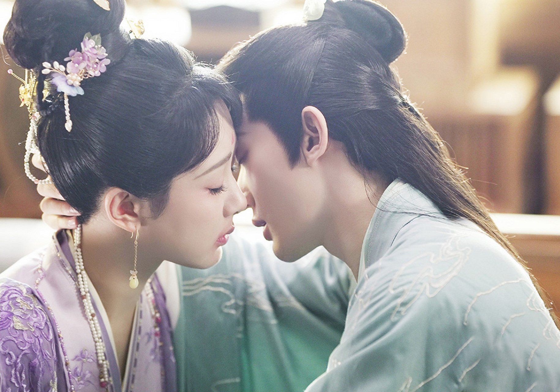 《长相思》夭璟在一起的画面真是赏心悦目,邓为和杨紫的体型差身高差