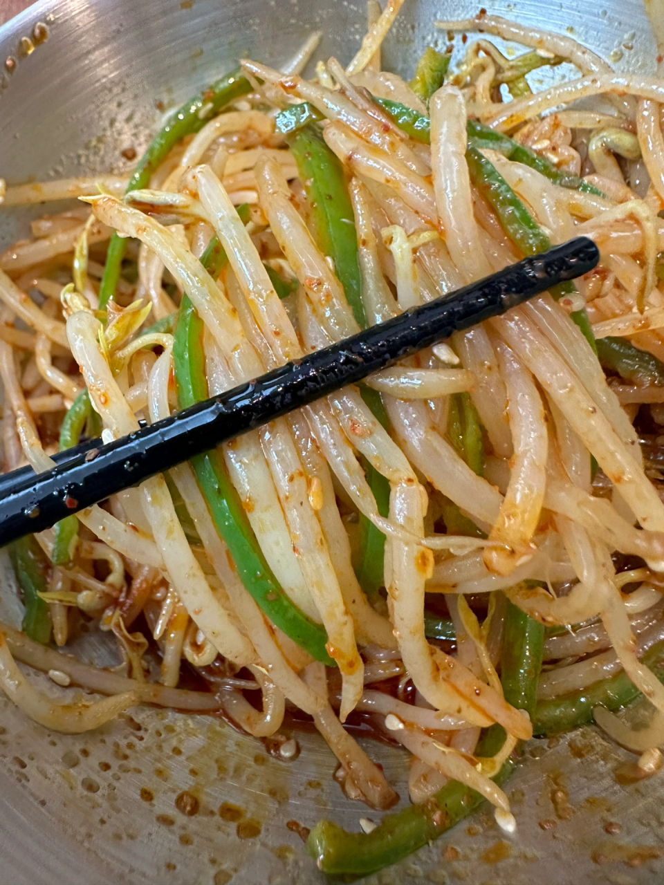 分享凉拌豆芽青椒!巨好吃巨爽脆!食材做法简单!