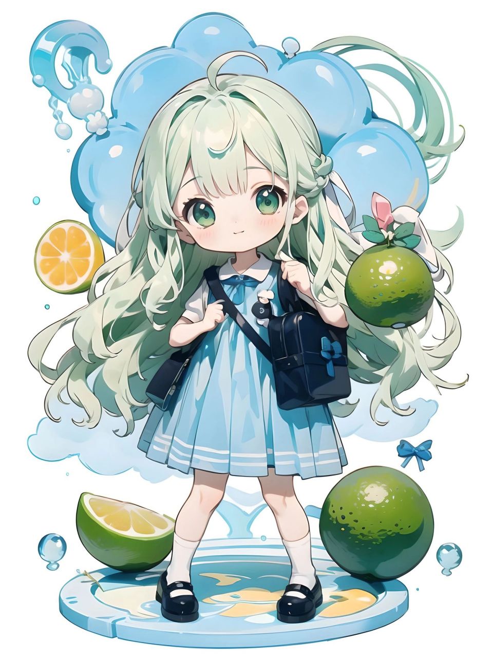 可爱卡通女孩  q版可爱女孩子