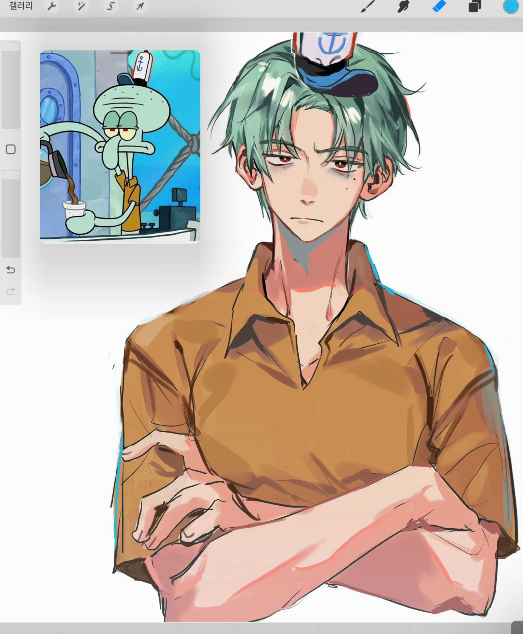 海绵宝宝# 拟人好帅,痞老板逆袭了啊!