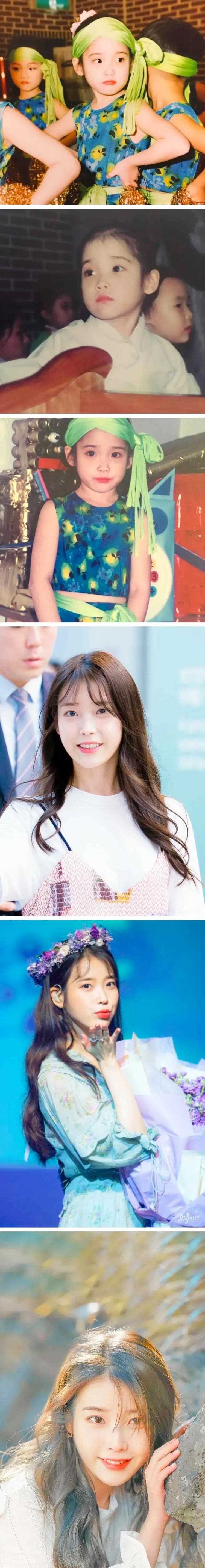 韩国的女明星 李知恩-又叫iu[射门] 应该是纯天然没整容的吧 看她小