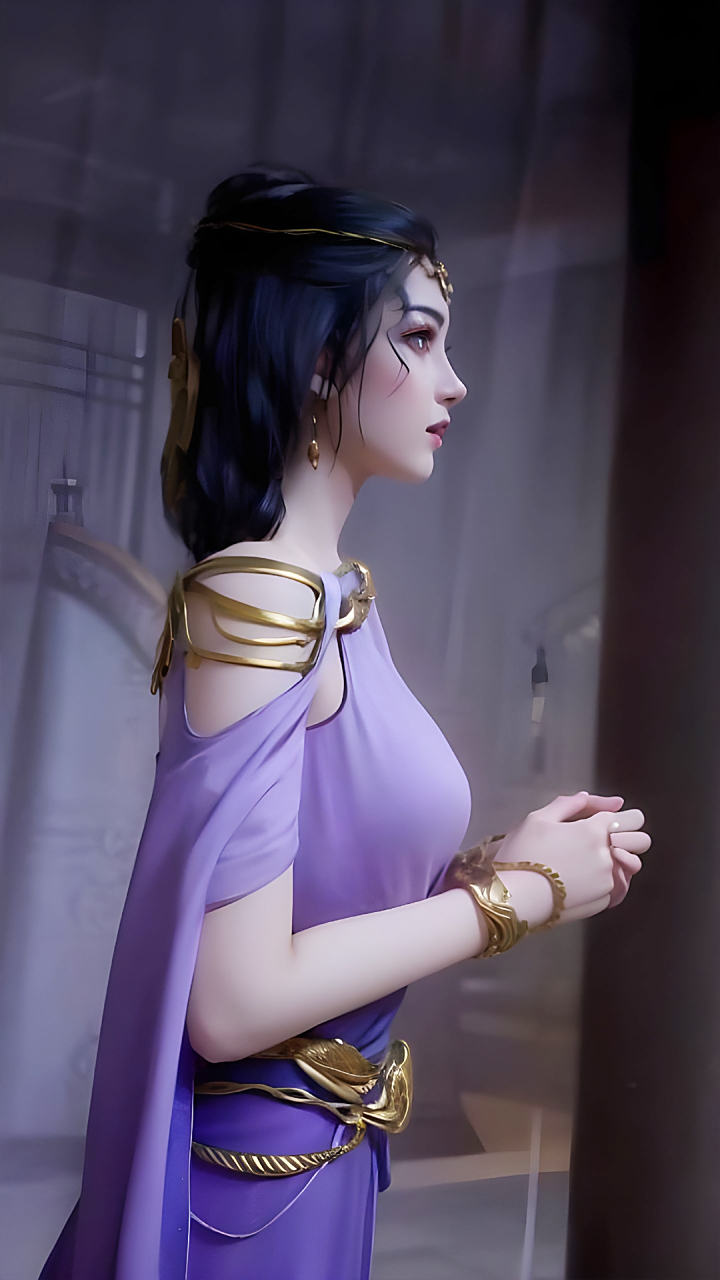 国漫女神|《凡人修仙传》文思月ai高清手机壁纸:文思月乃是韩立的故人