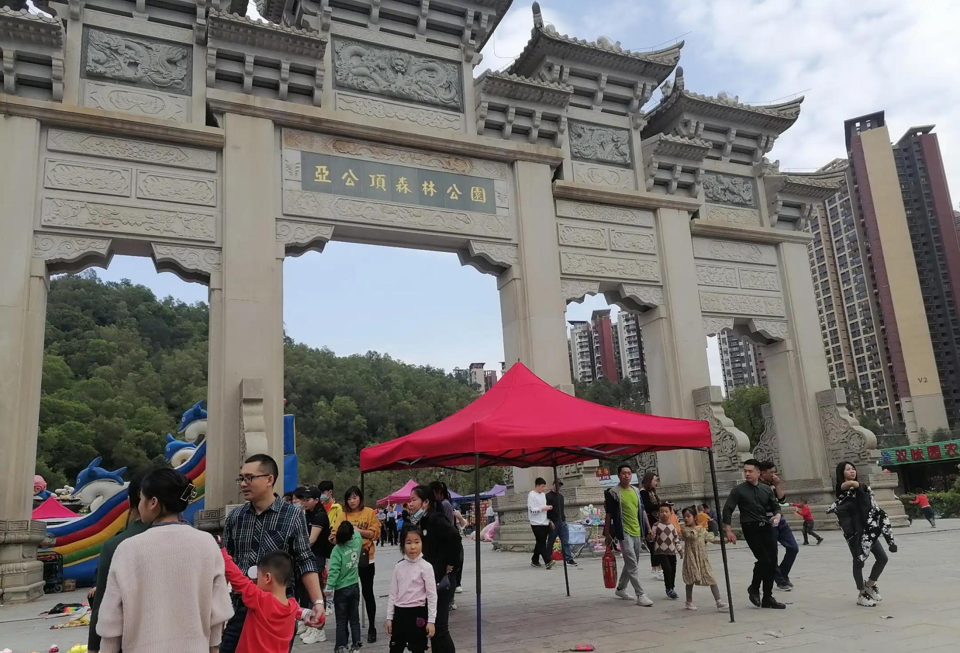 我爬过的山#今天是清明节,过来攀登亚公顶森林公园,这里属于广东省