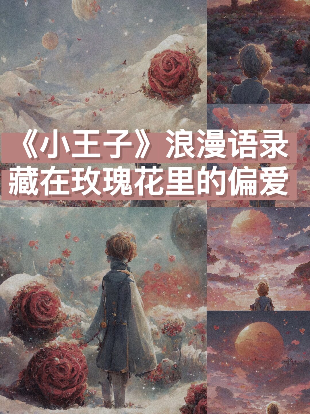 "小王子说. "玫瑰花,你真漂亮啊."玫瑰花说.