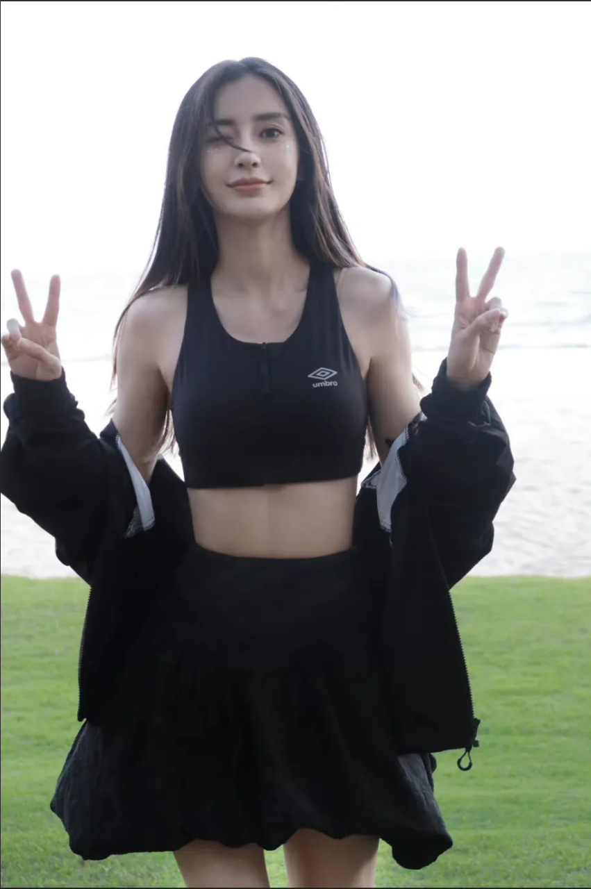 angelababy最新三亚大片 真的是什么造型都hold得住啊!