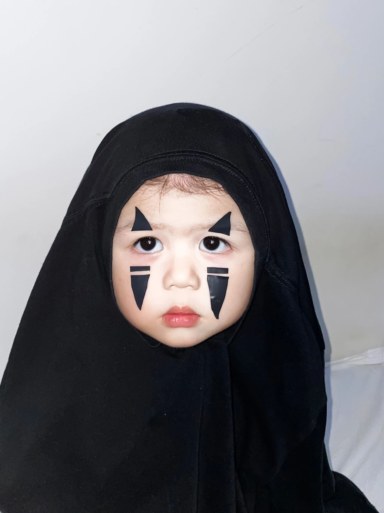 宝宝0成本cos可爱鬼 无脸男～ 你们更喜欢哪个呢?