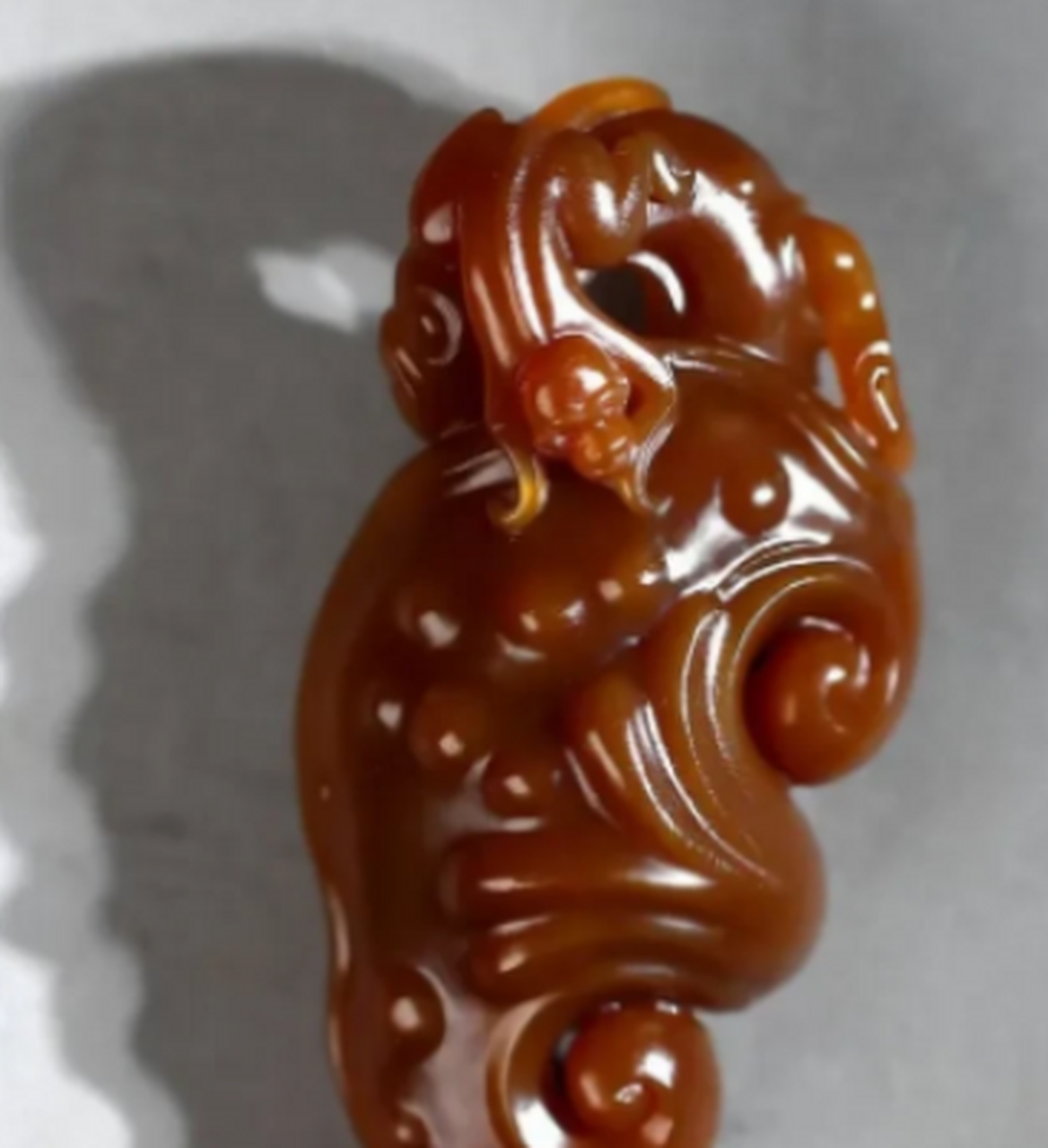 点击头像看直播##和田玉#臻品和田玉新疆且末红糖,纯红糖,玉质至纯