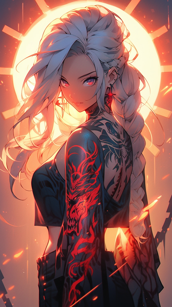 手机壁纸# #赛博朋克# #帅气小姐姐# #二次元美图# 气质非凡光彩照