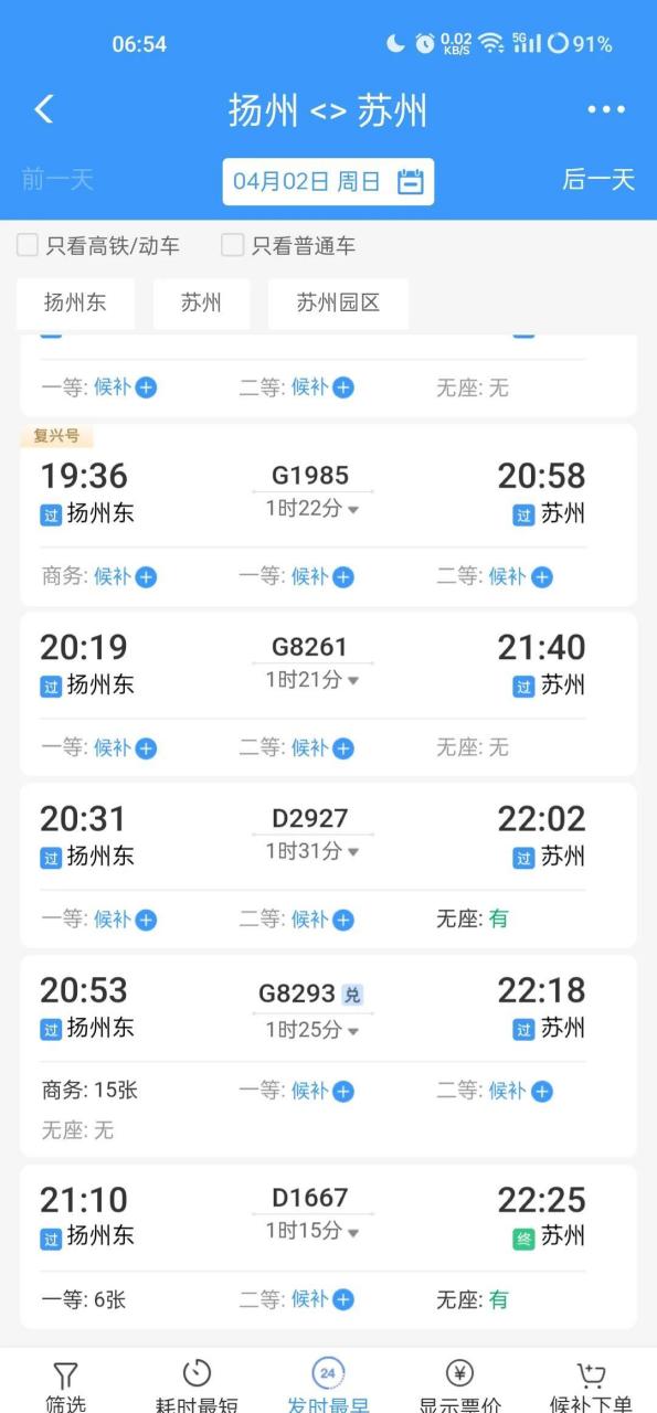 扬州和镇江的高铁班次差距还是非常大的,去上海分别是48趟和122趟.