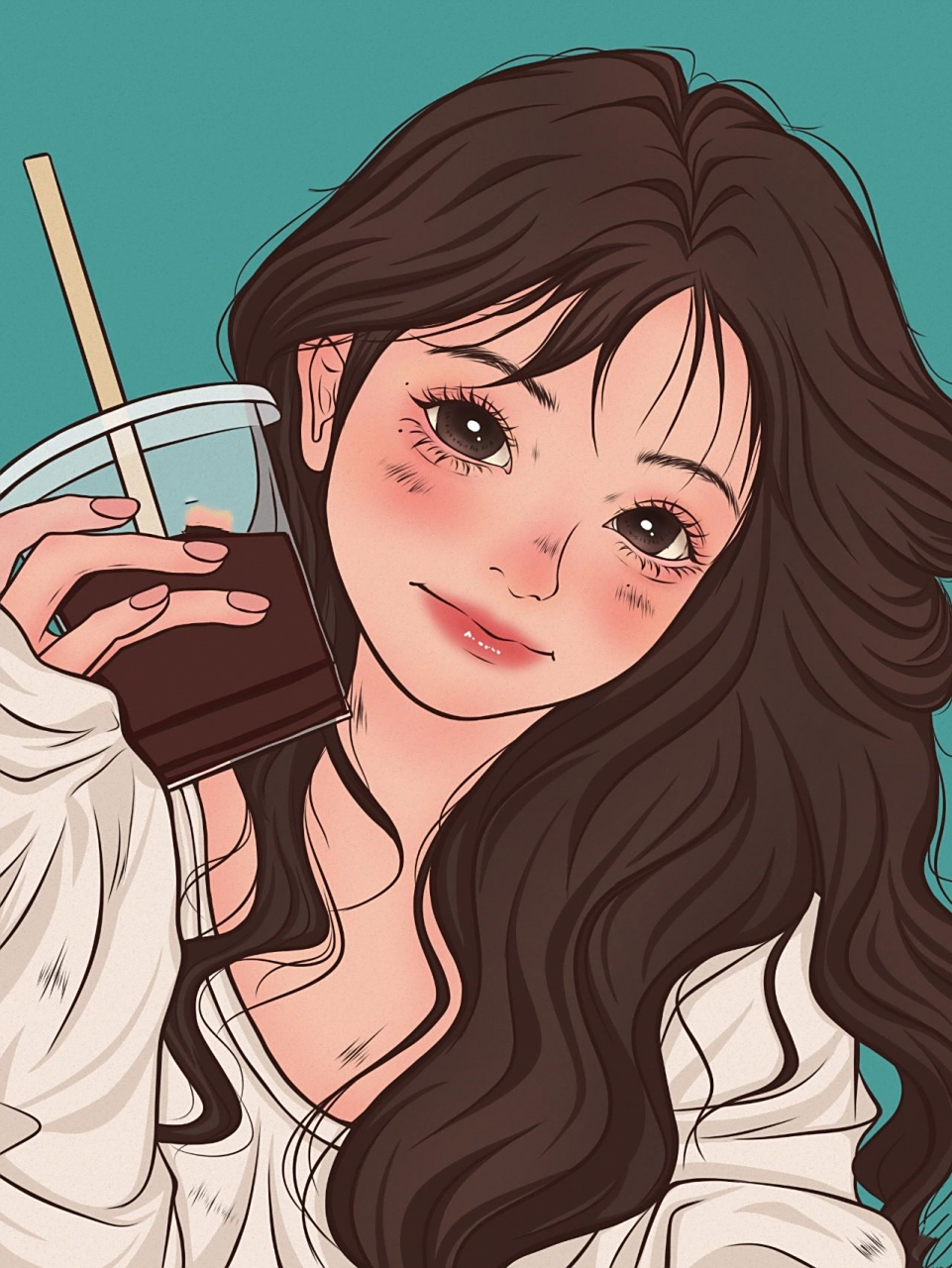 板绘 平涂人物   尝试新画风