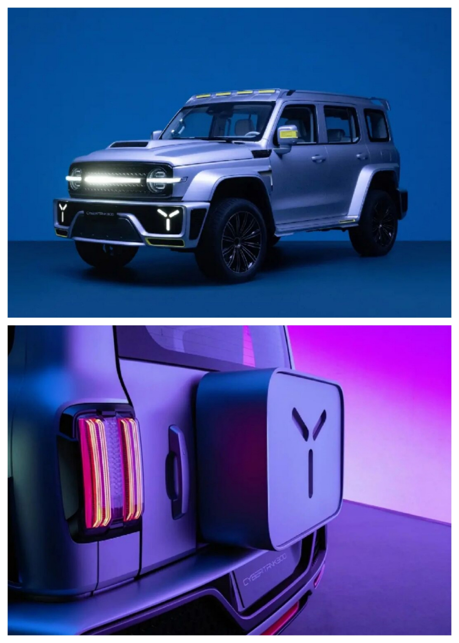 赛博坦克300:科技与野性的完美结合  赛博坦克300,这款超境汽车推出的