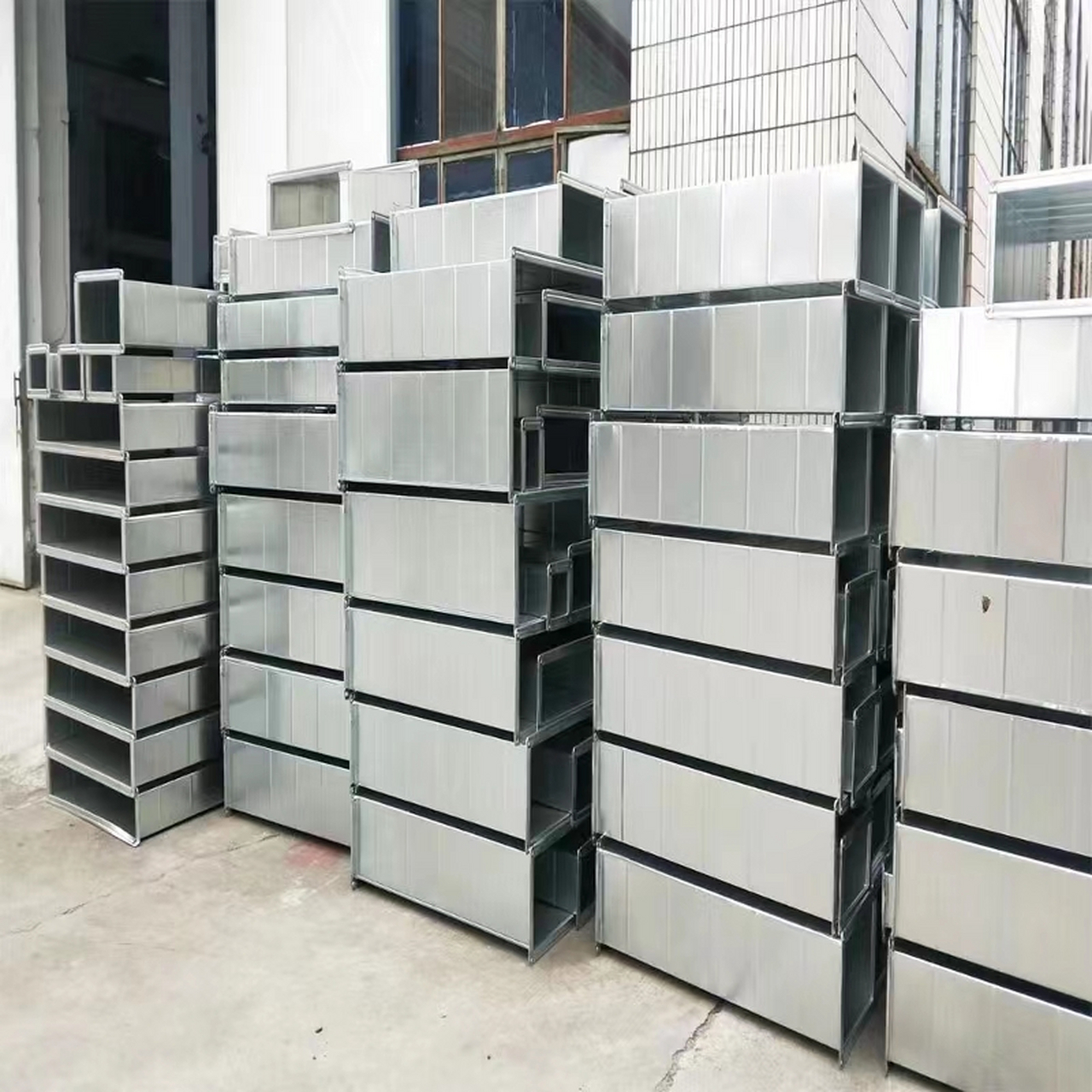 安徽淮北#镀锌矩形铁皮风管#镀锌铁皮风管厂家分享镀锌板风管的优势