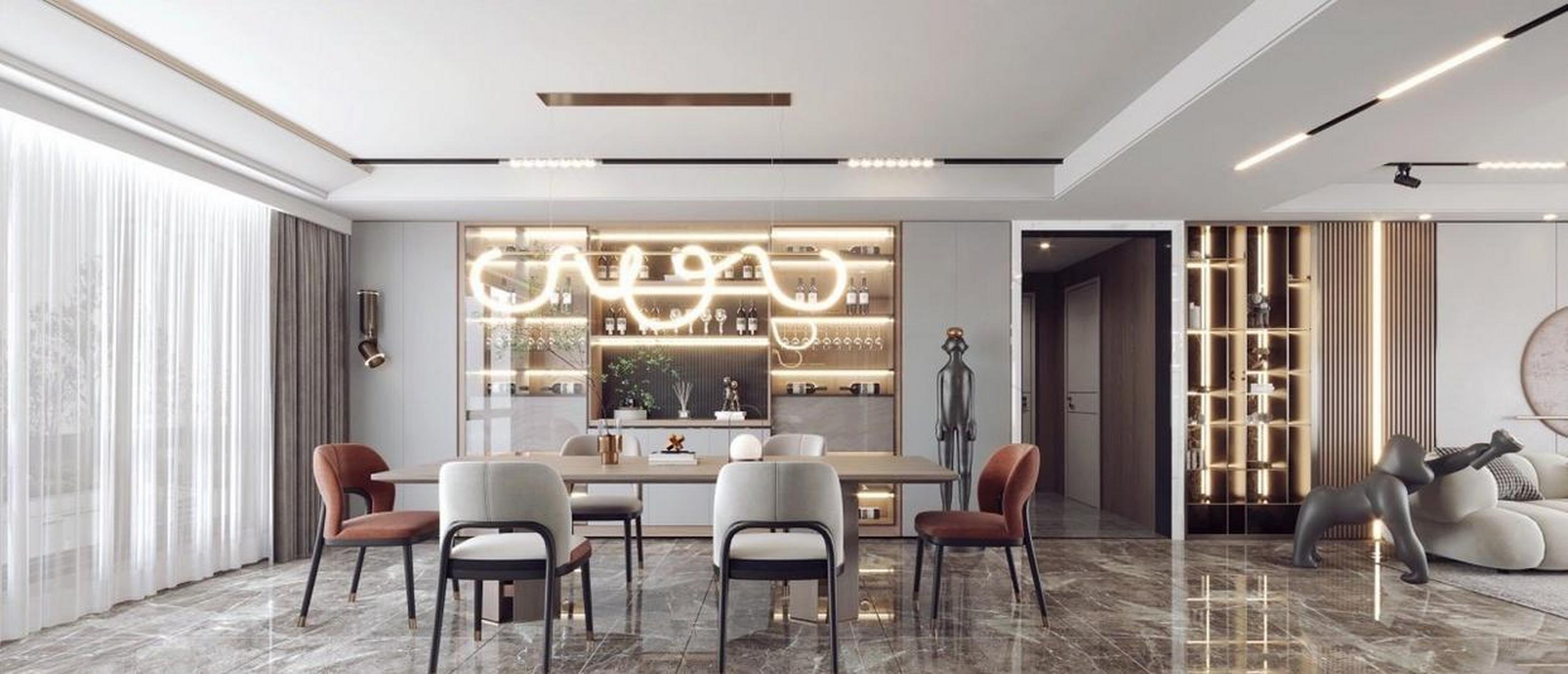 同一个户型,俩套客餐厅设计效果图,你更喜欢款?  你喜欢这样的装修吗?