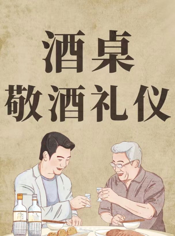 喝酒手势礼仪图片