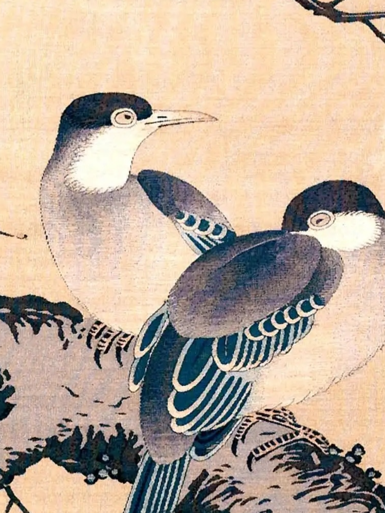 故宫博物院内的沈子蕃缂丝《梅鹊图》轴是代表作品之一.