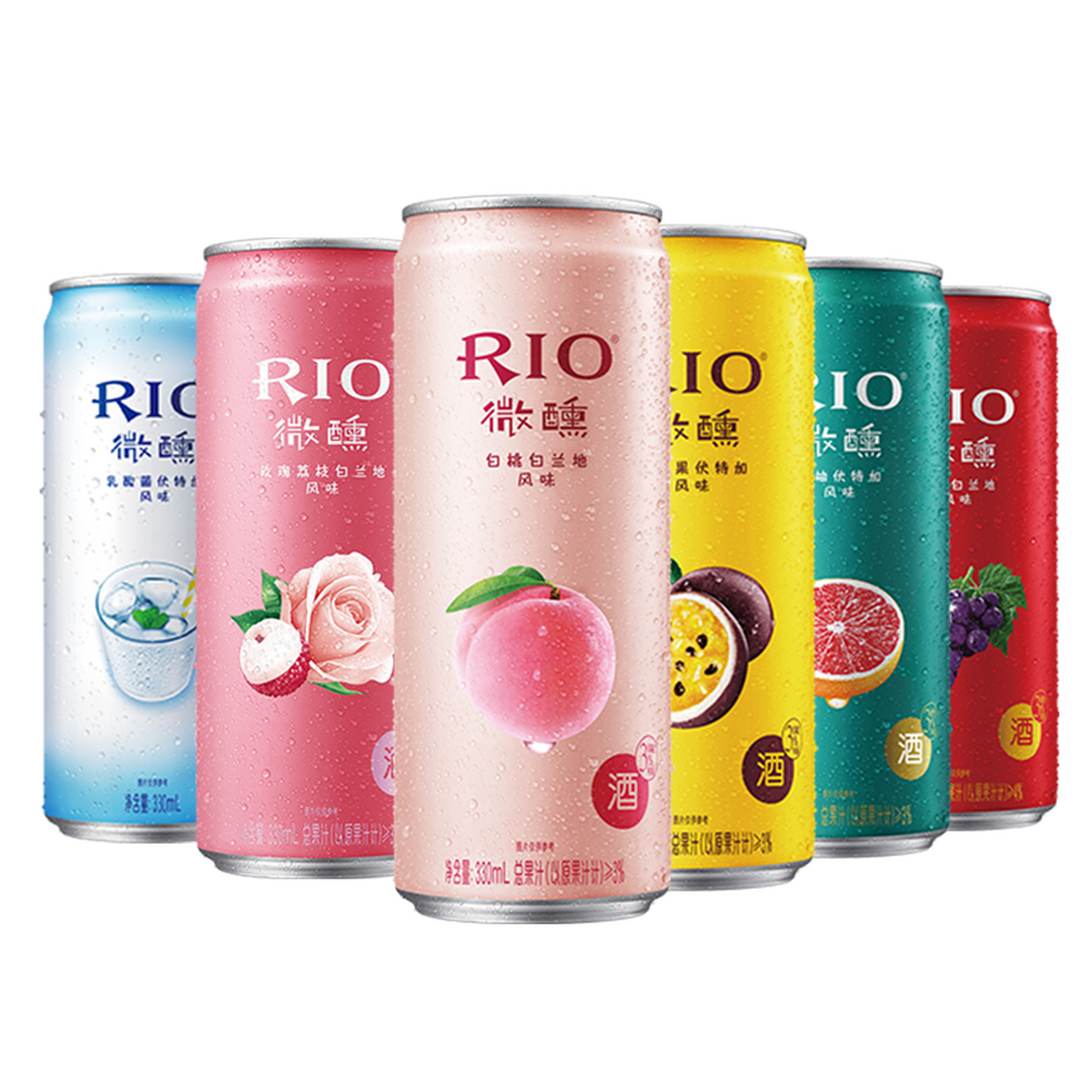 rio锐澳微醺鸡尾酒果酒330ml*6罐