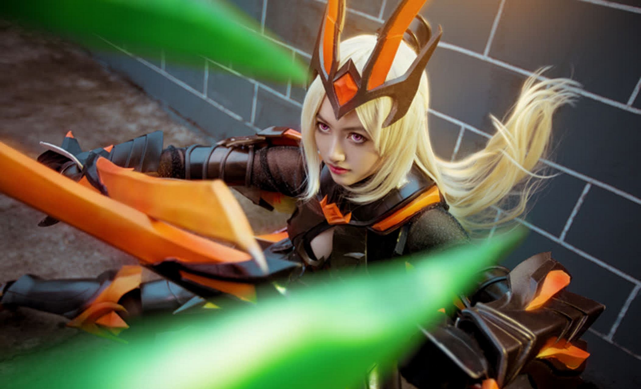 cos秀#《王者荣耀》花木兰和兰陵王联袂主演的视觉大片.