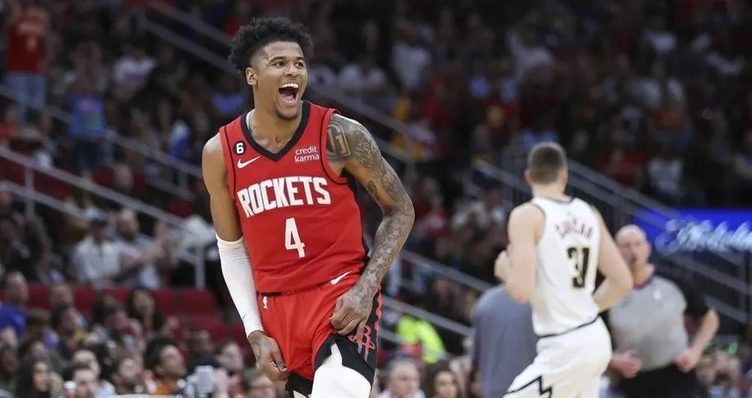 杰伦·格林带领火箭队击败西部第一名的掘金队,下赛季有望冲击季后赛!