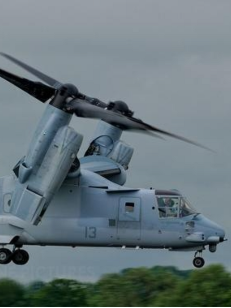 v-22鱼鹰倾旋转翼飞机采用了全新的倾倾旋翼设计