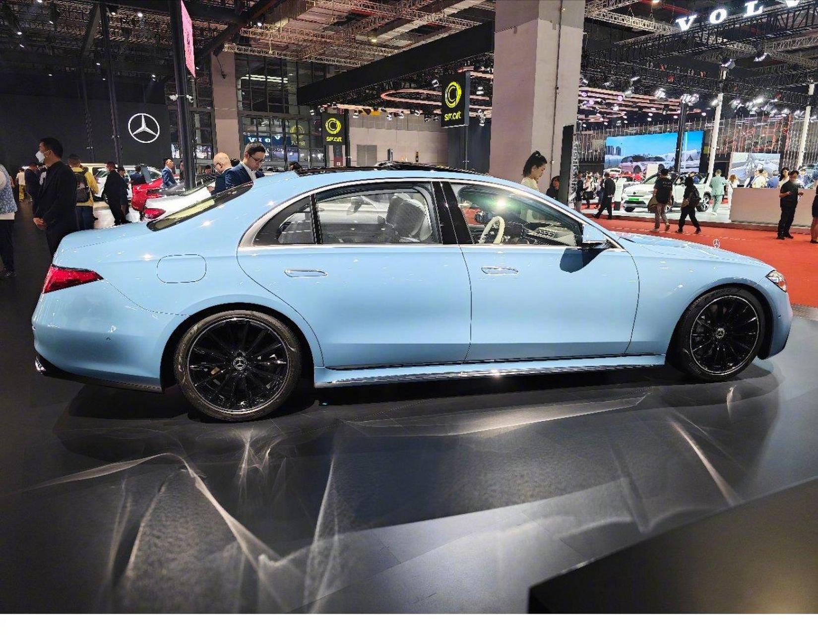 奔驰s babyblue,真美～[爱慕]#2023上海车展