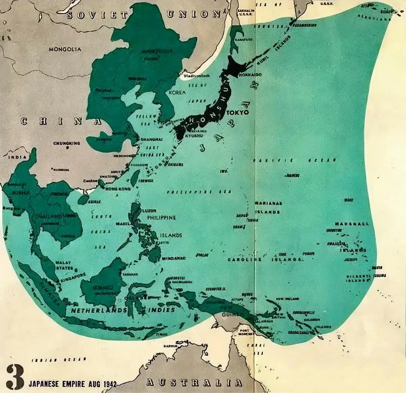 二战日本领土图片