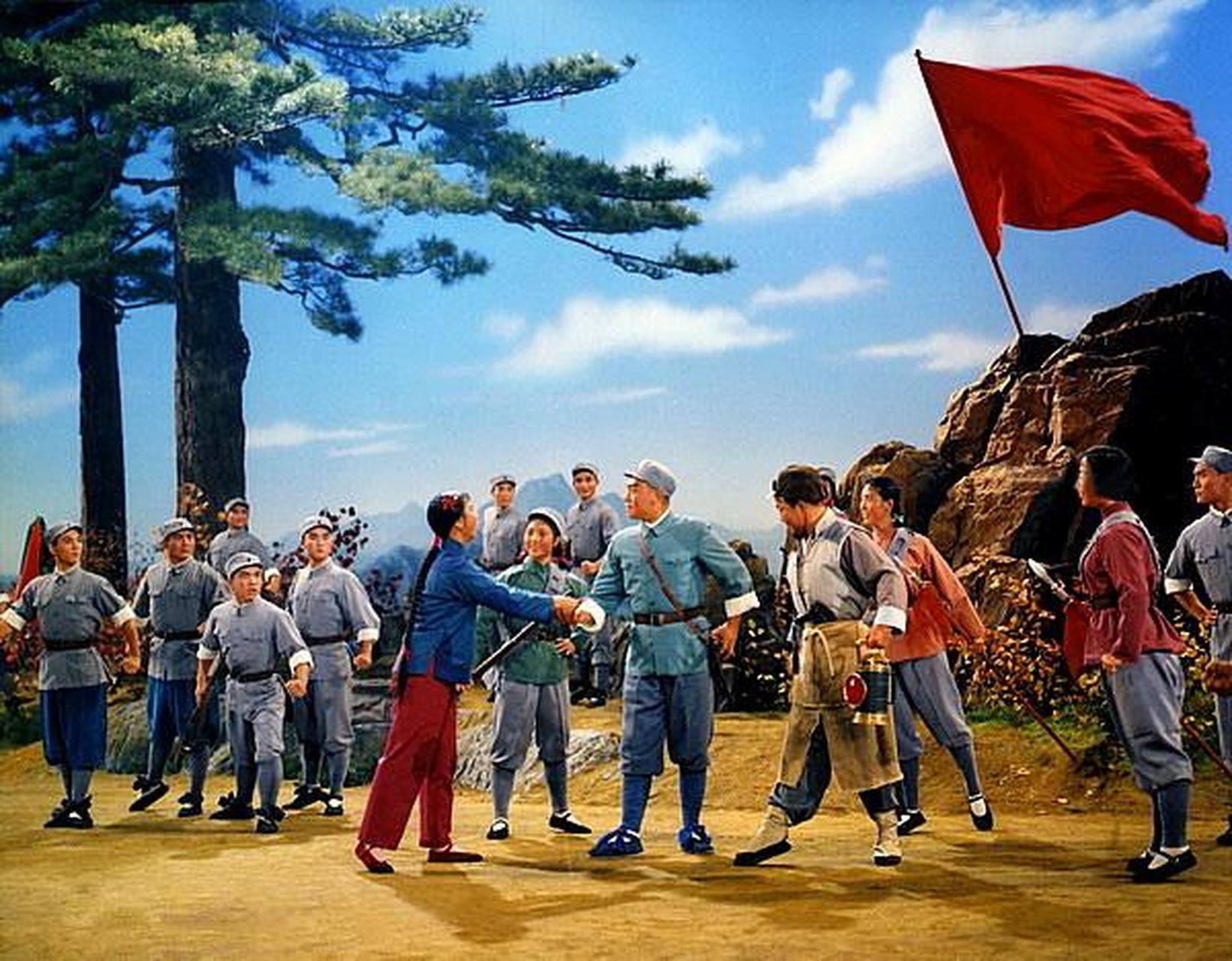 1971年,现代京剧《红灯记》剧照.