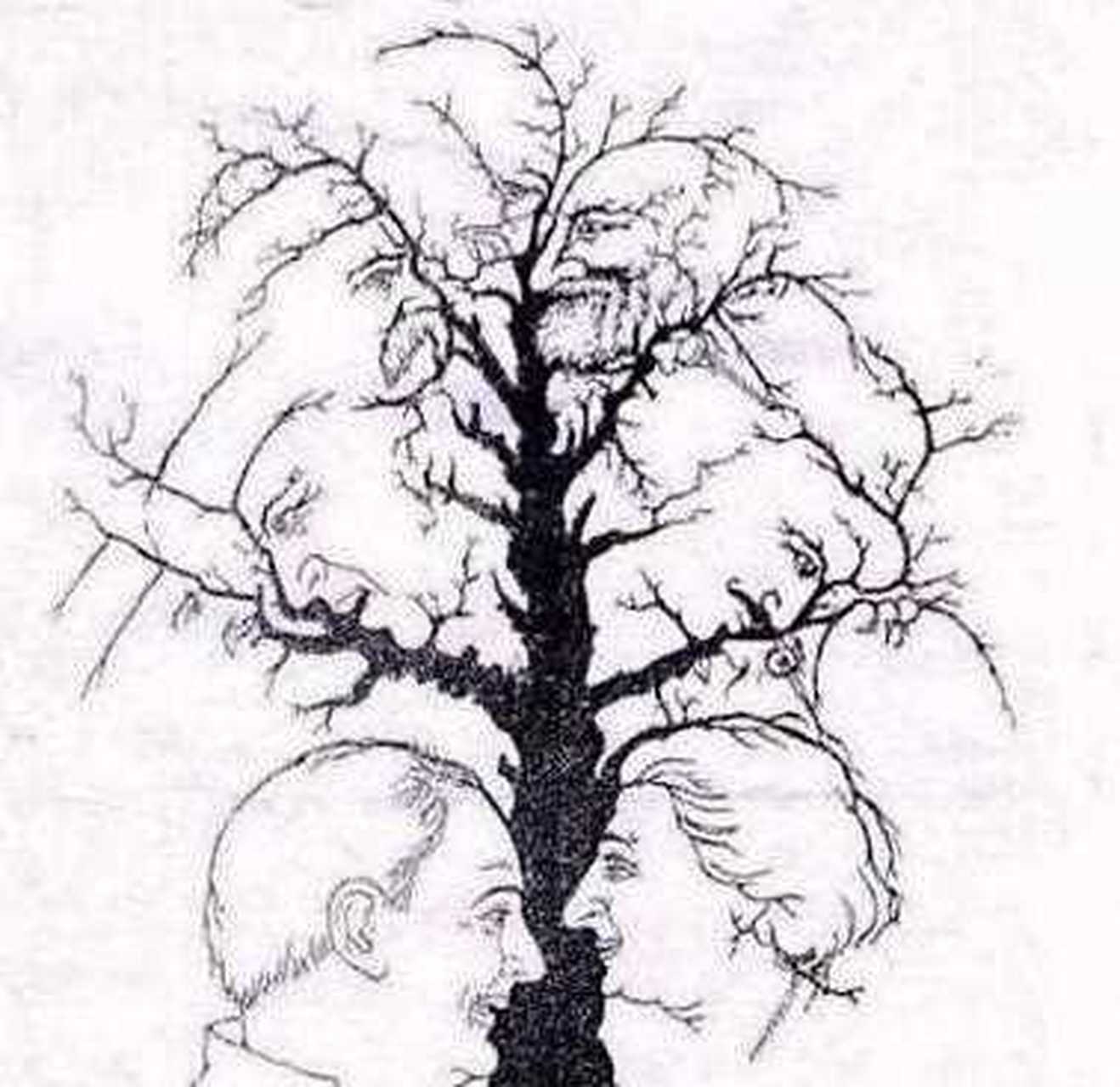 题目:这棵树上你能找到几个人头?