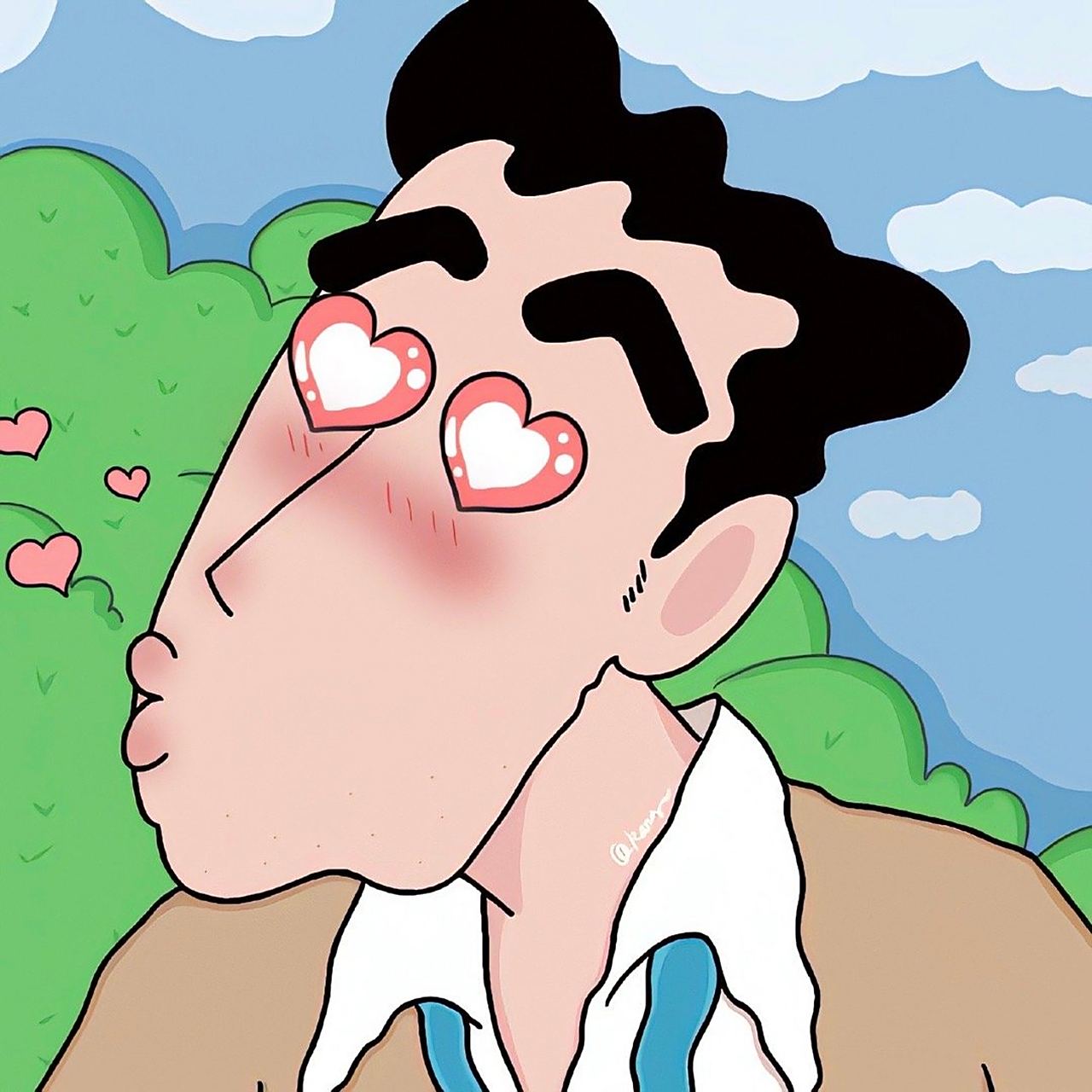 蜡笔小新情侣头像