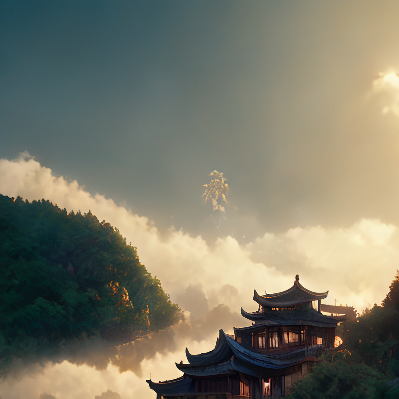 百度ai绘图黑科技#壁纸,微视图,古风绘画,中国风,描绘古诗词,古典美.