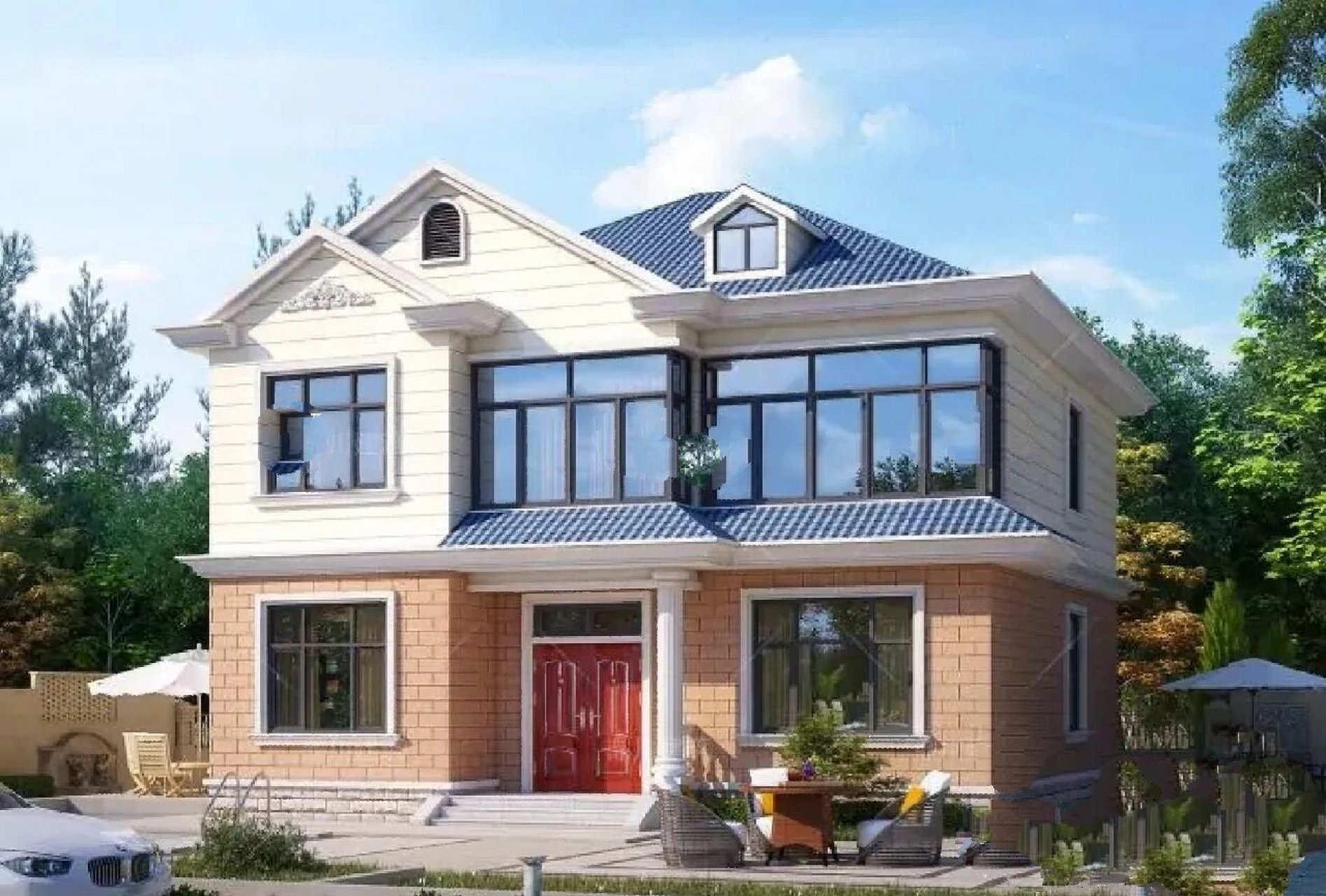 本人推荐九款适合西北地区农村的两层小洋楼