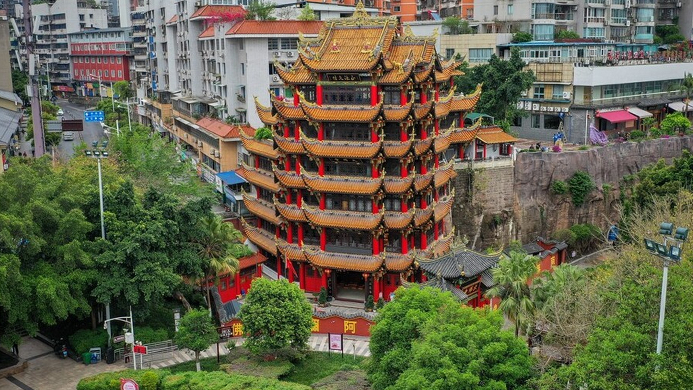 四川内江大佛寺图片