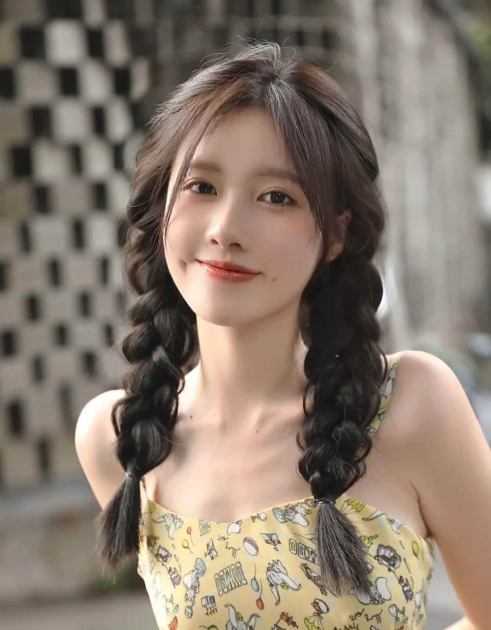 温柔夏日写真|麻花辫太美了?|||双马尾真的减龄?