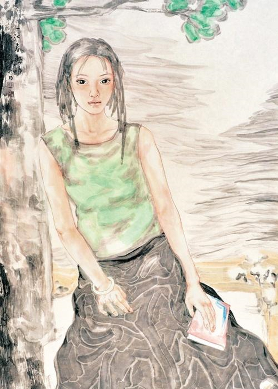 王淼田人物画作品欣赏[财神]