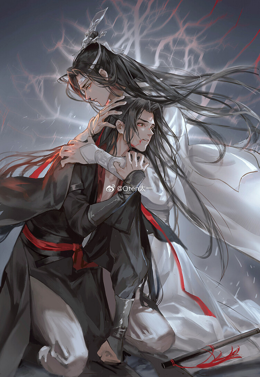 回眸你眼中 又一轮月满 来源:魔道祖师 #唯美古风壁纸