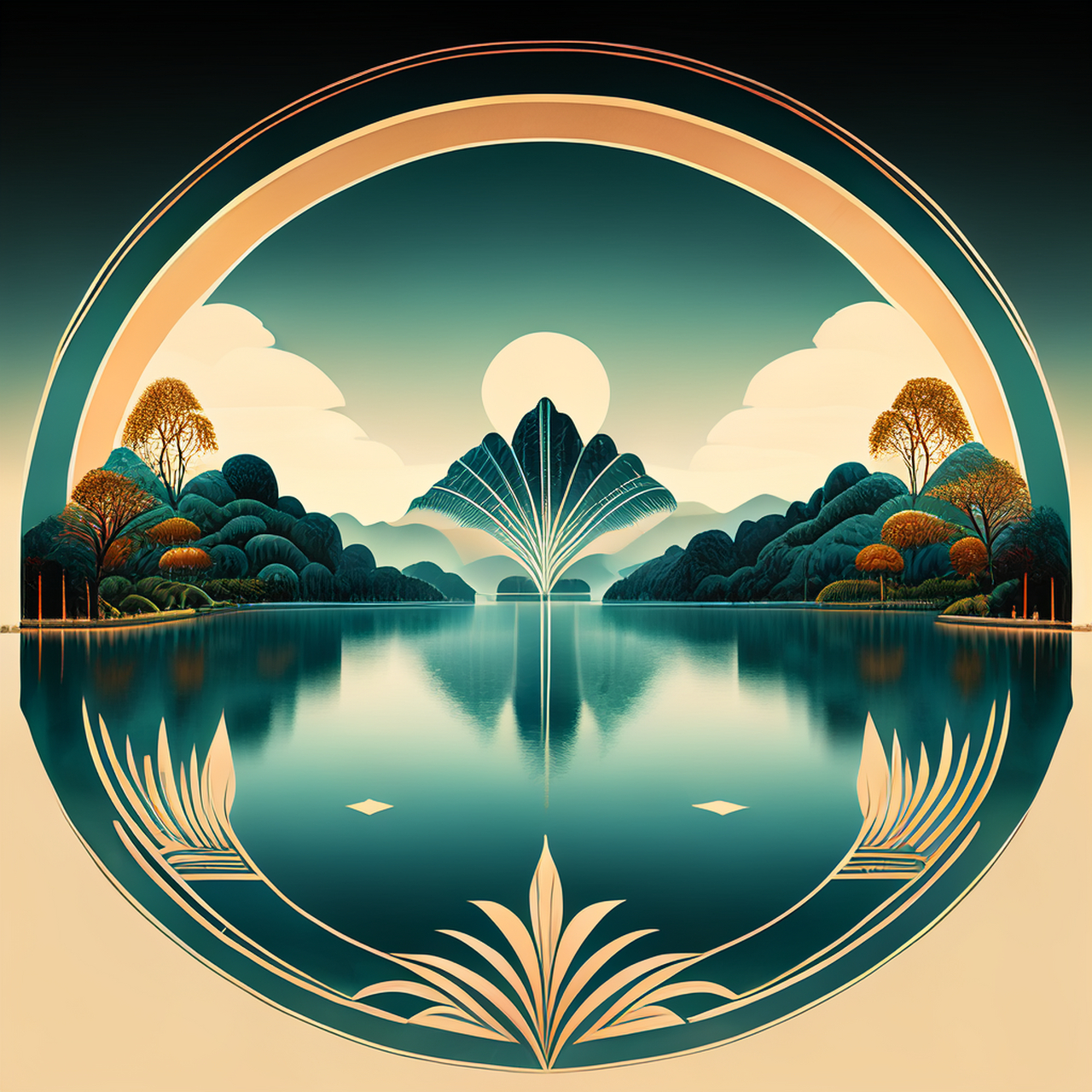 百度ai绘图黑科技#壁纸,微视图,古风绘画,中国风,描绘古诗词,古典 ..