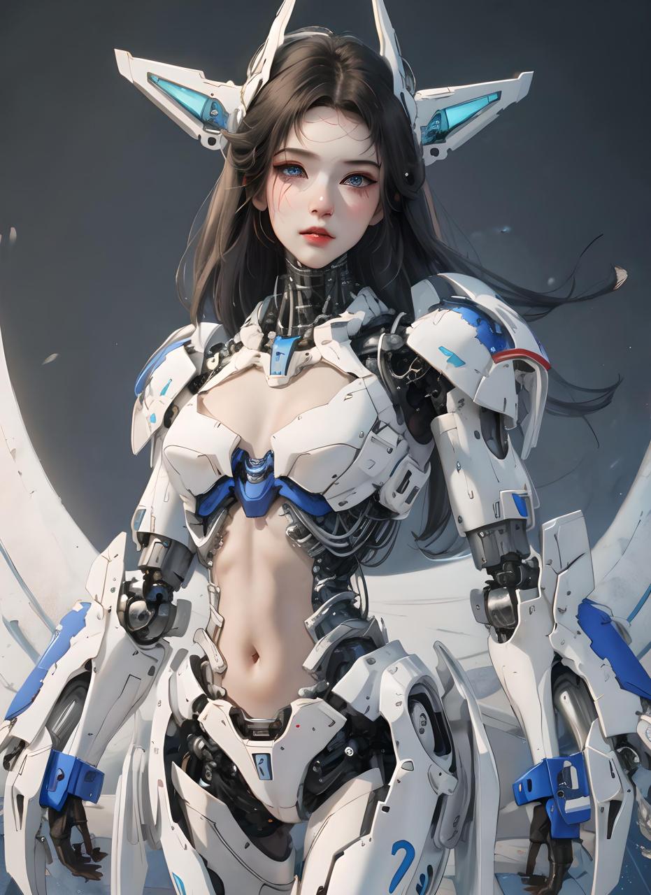 动漫壁纸---二次元机甲少女 国漫风格下的二次元机甲美少女,彰显飒爽