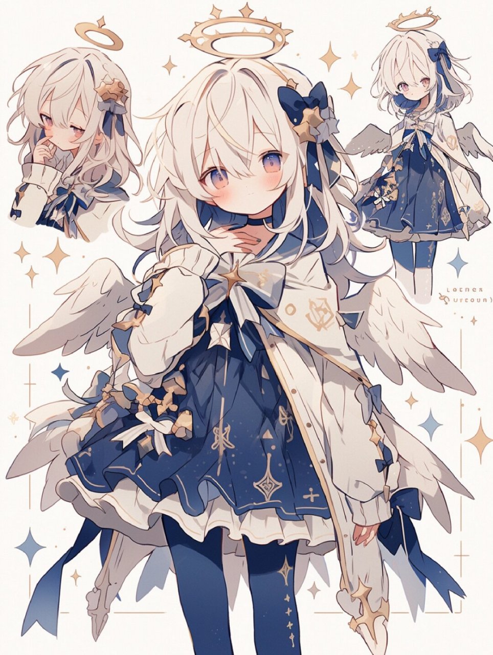 人设,纯洁天使  绘画素材分享