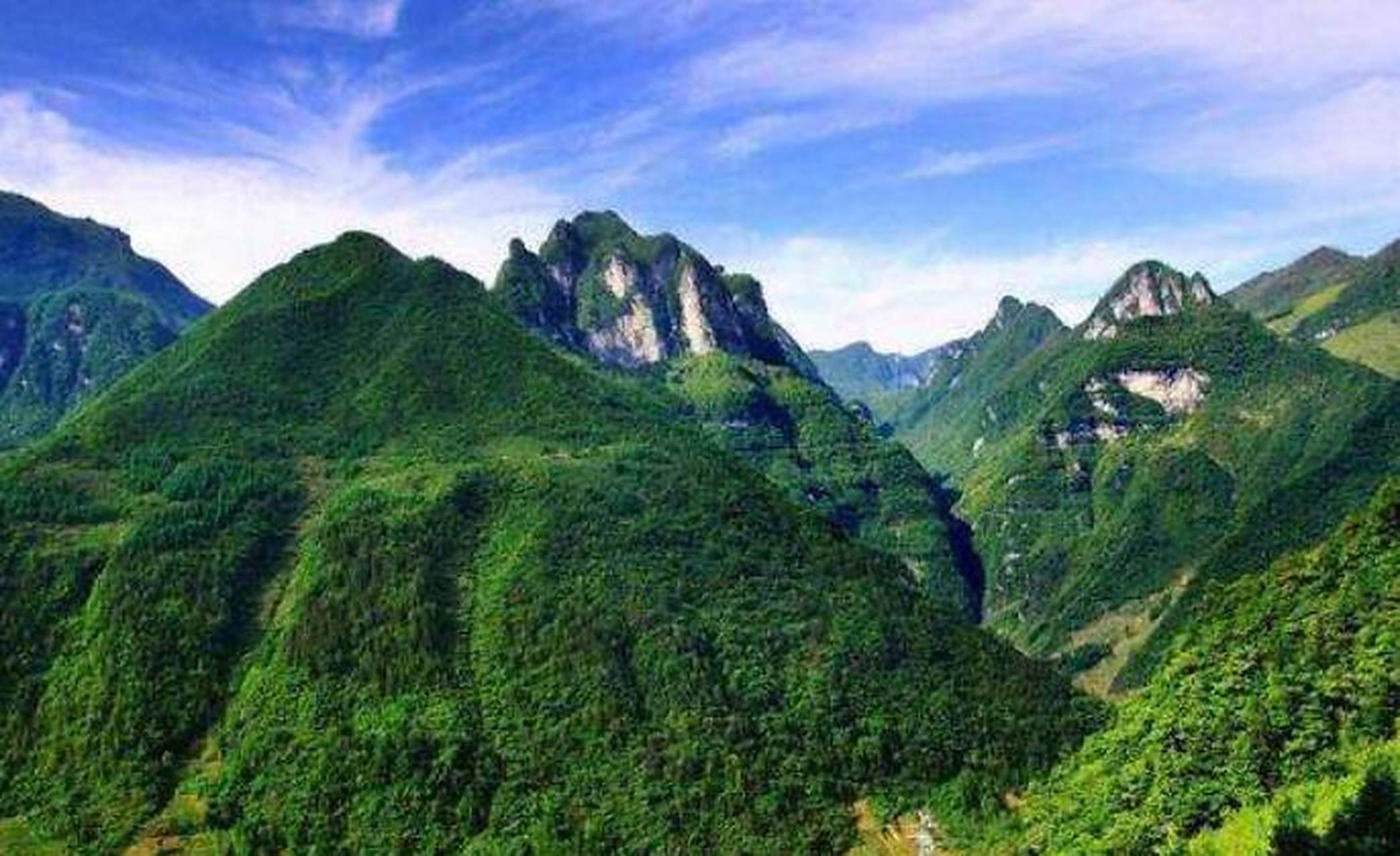 四川大巴山国家地质公园位于大巴山南麓,川,陕,卾,渝四省(市)交接部的