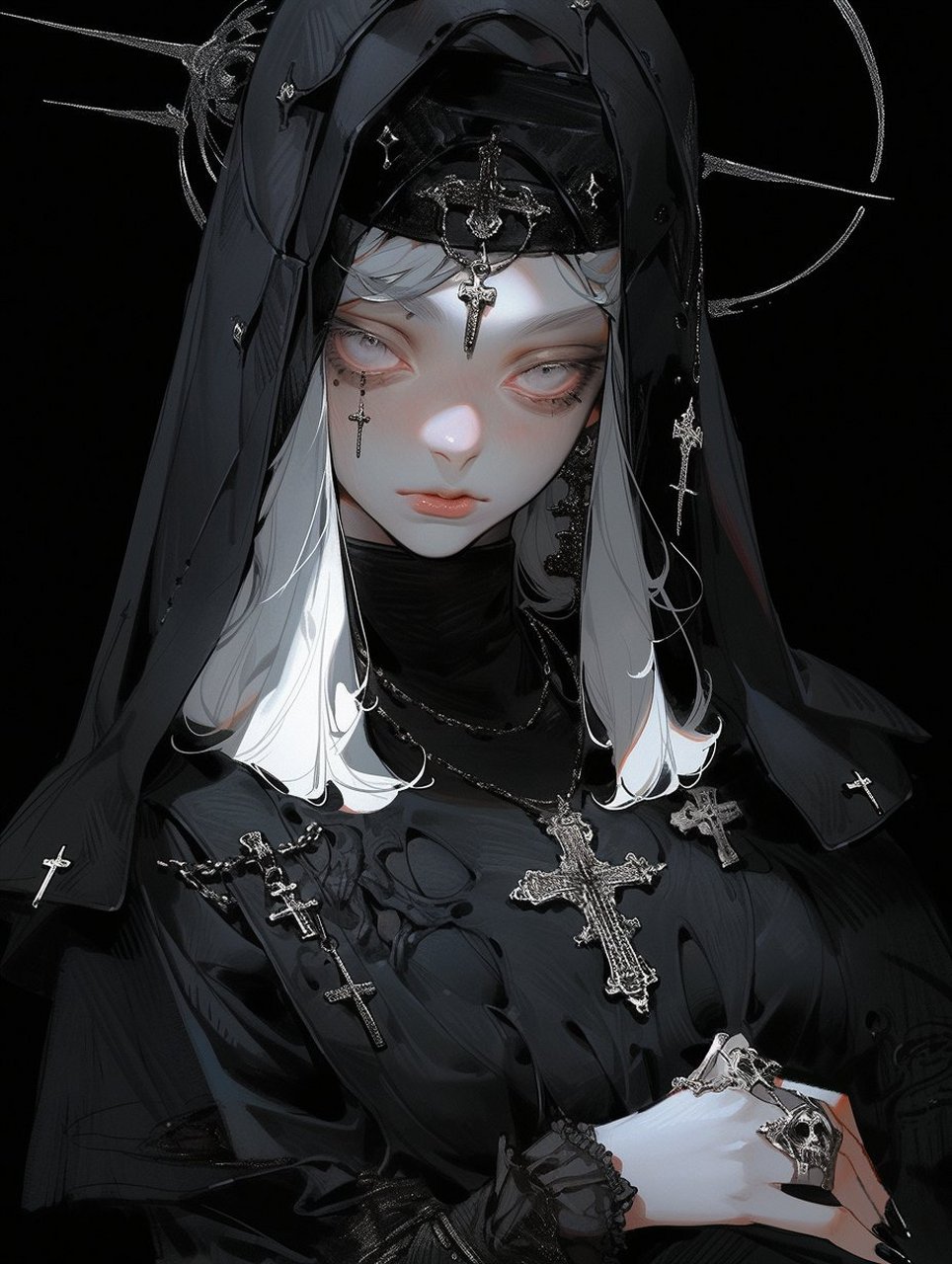 ai绘画# 修女79 676767