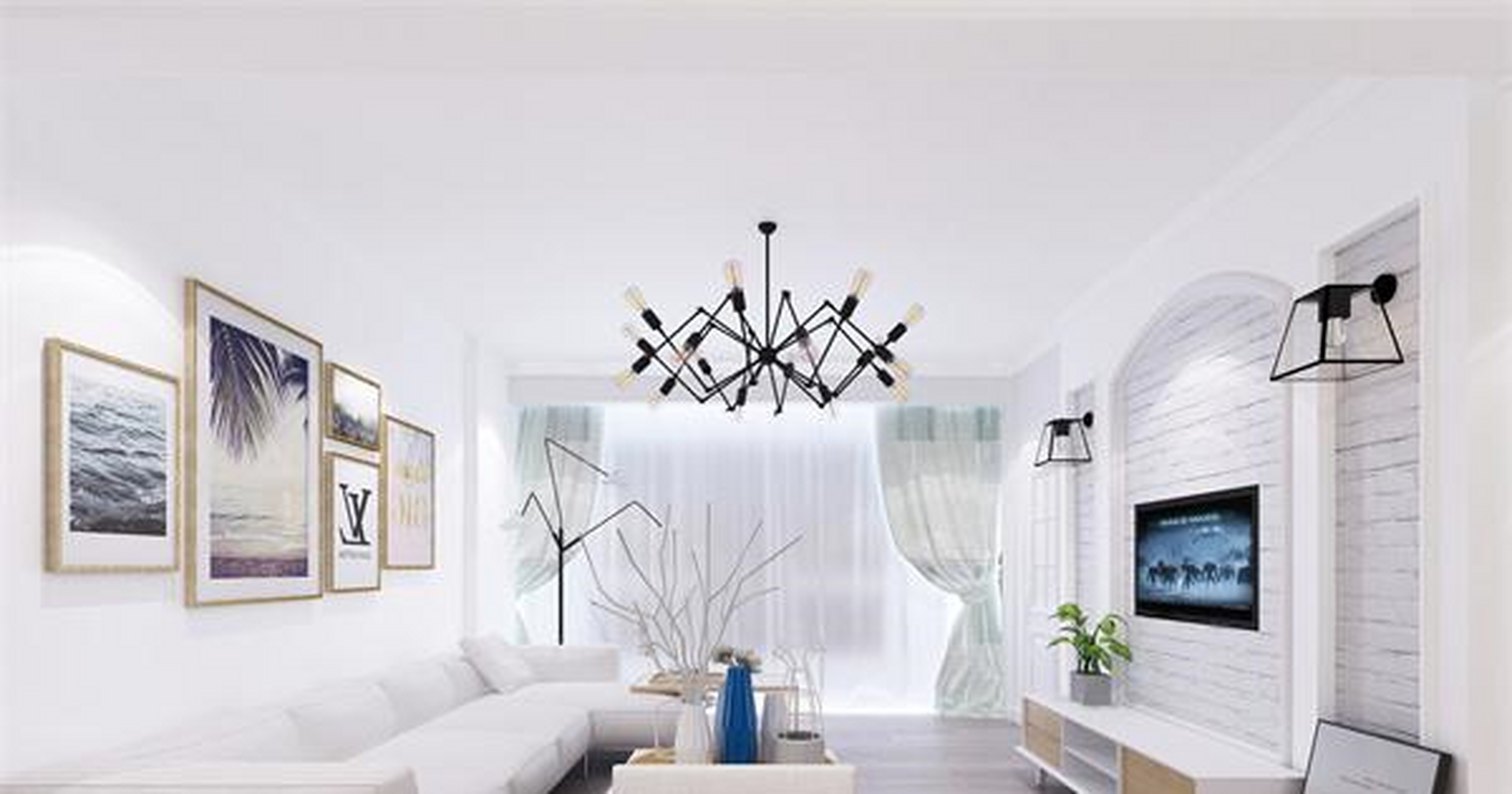 海景别墅的客厅设计:海景别墅是很多经济条件比较好的业主购买的房型