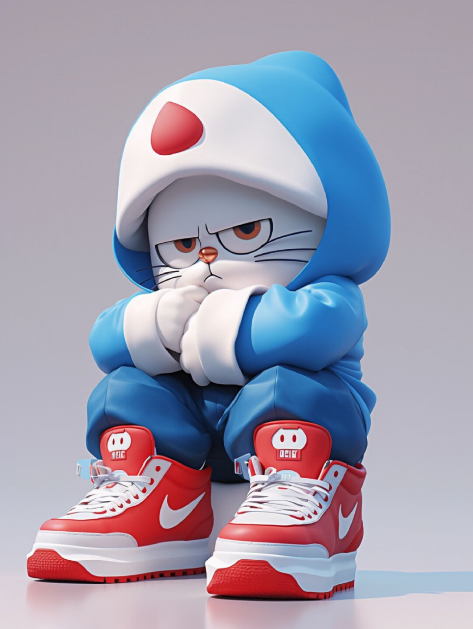 可是现在机器猫一个人,心情十分低落.