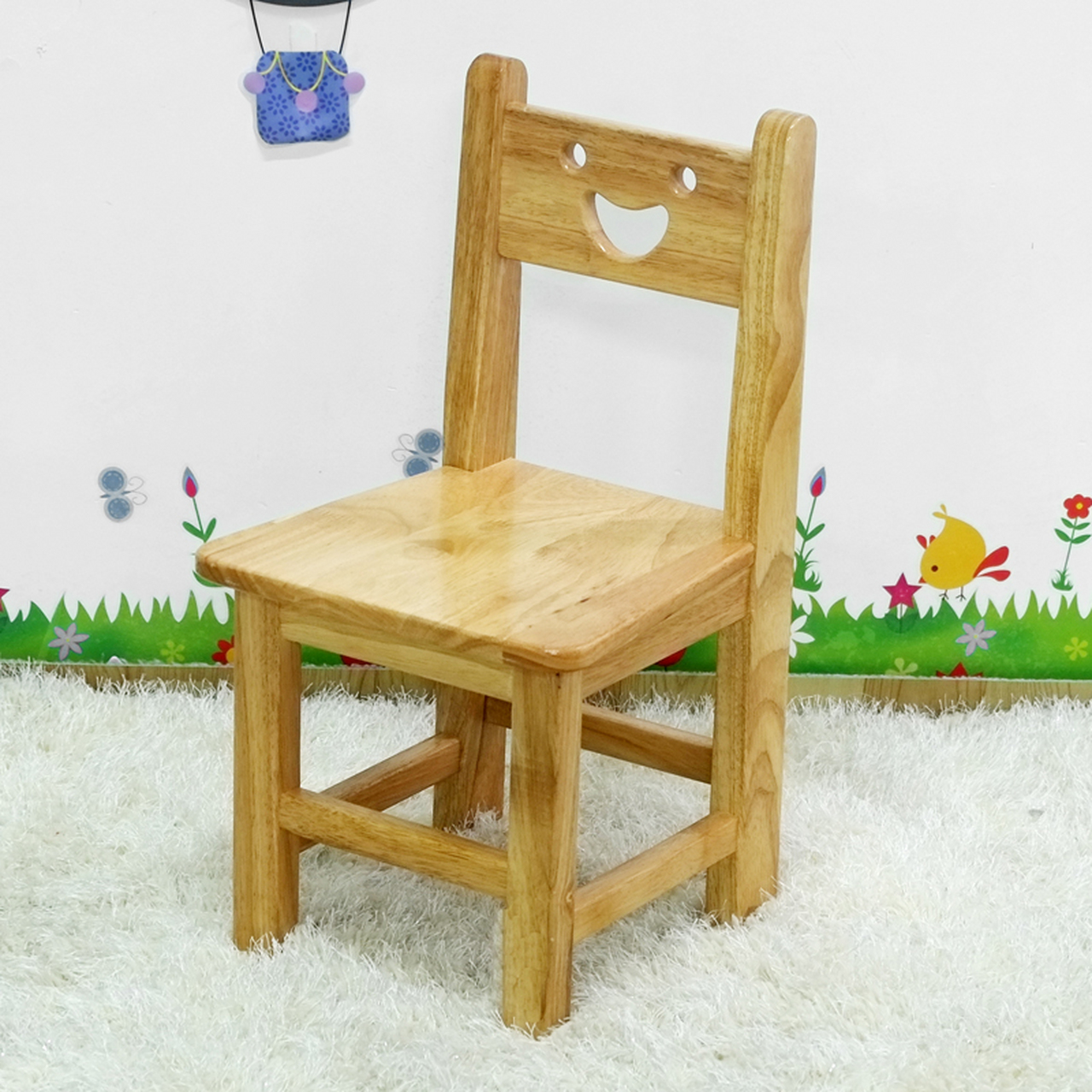 玉正儿童实木椅幼儿园椅子橡木椅儿童学习凳子学生课桌椅板凳靠背椅