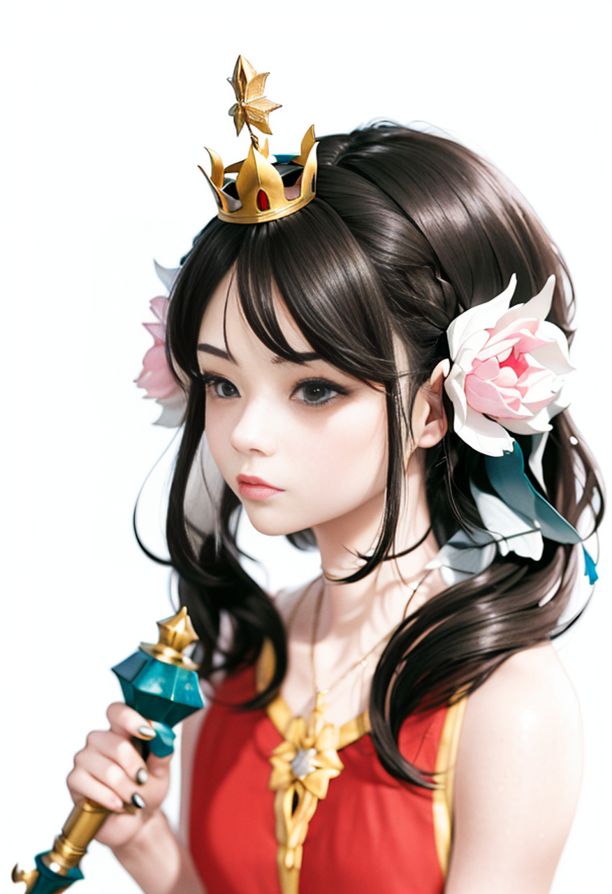 用ai重绘了《葫芦小金刚》中的蝴蝶妹妹.