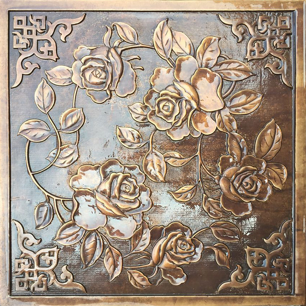 北京长安街铜地砖 铸铜地雕菊花月季花 河北铸铜浮雕供应