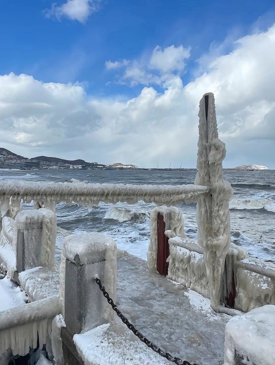 威海大雪图片