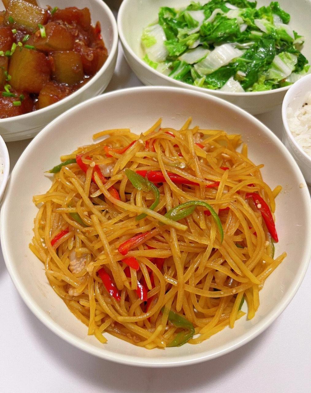 家常菜晚餐红烧冬瓜五花肉炒土豆丝 96我家晚餐小菜单 90红烧冬瓜