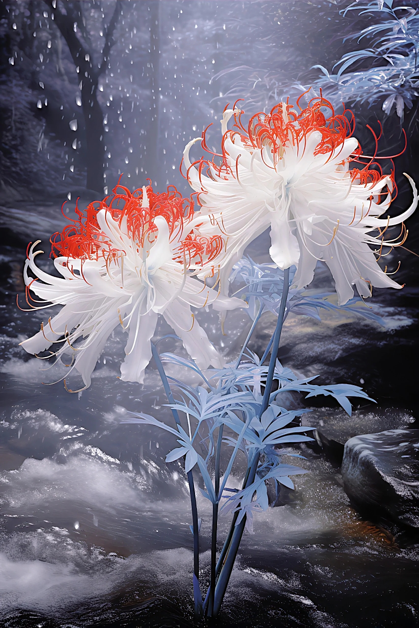 彼岸花  彼岸花又被称为忘情花"花开彼岸 莫问归期"