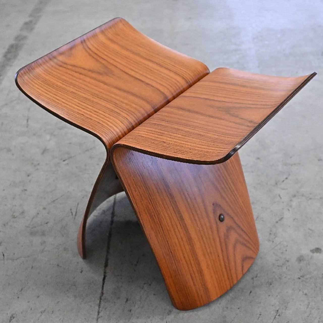 低价出|罕见纹路butterfly stool蝴蝶椅  柳宗理 天童木工 蝴蝶椅