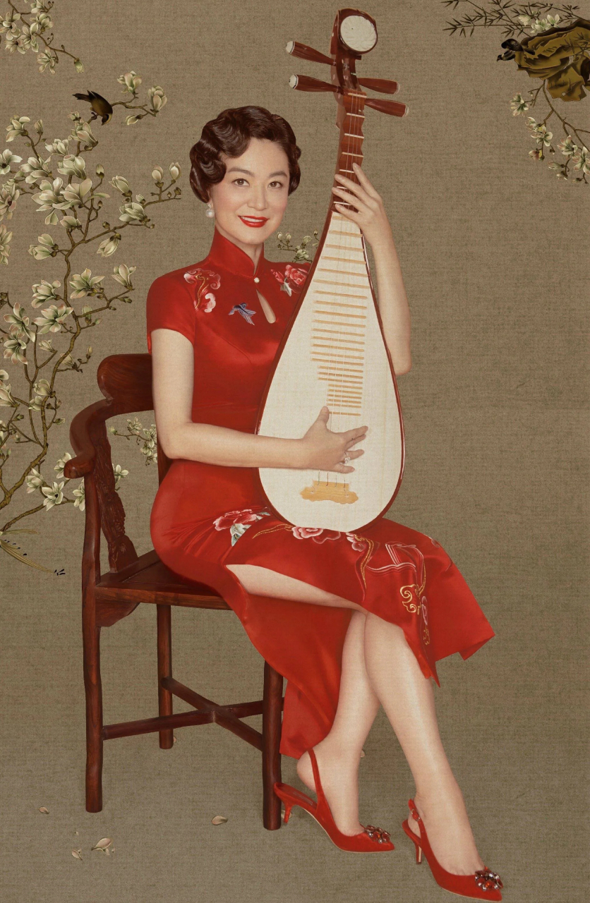 60多岁的林青霞一袭旗袍上身,女神魅力丝毫不减!
