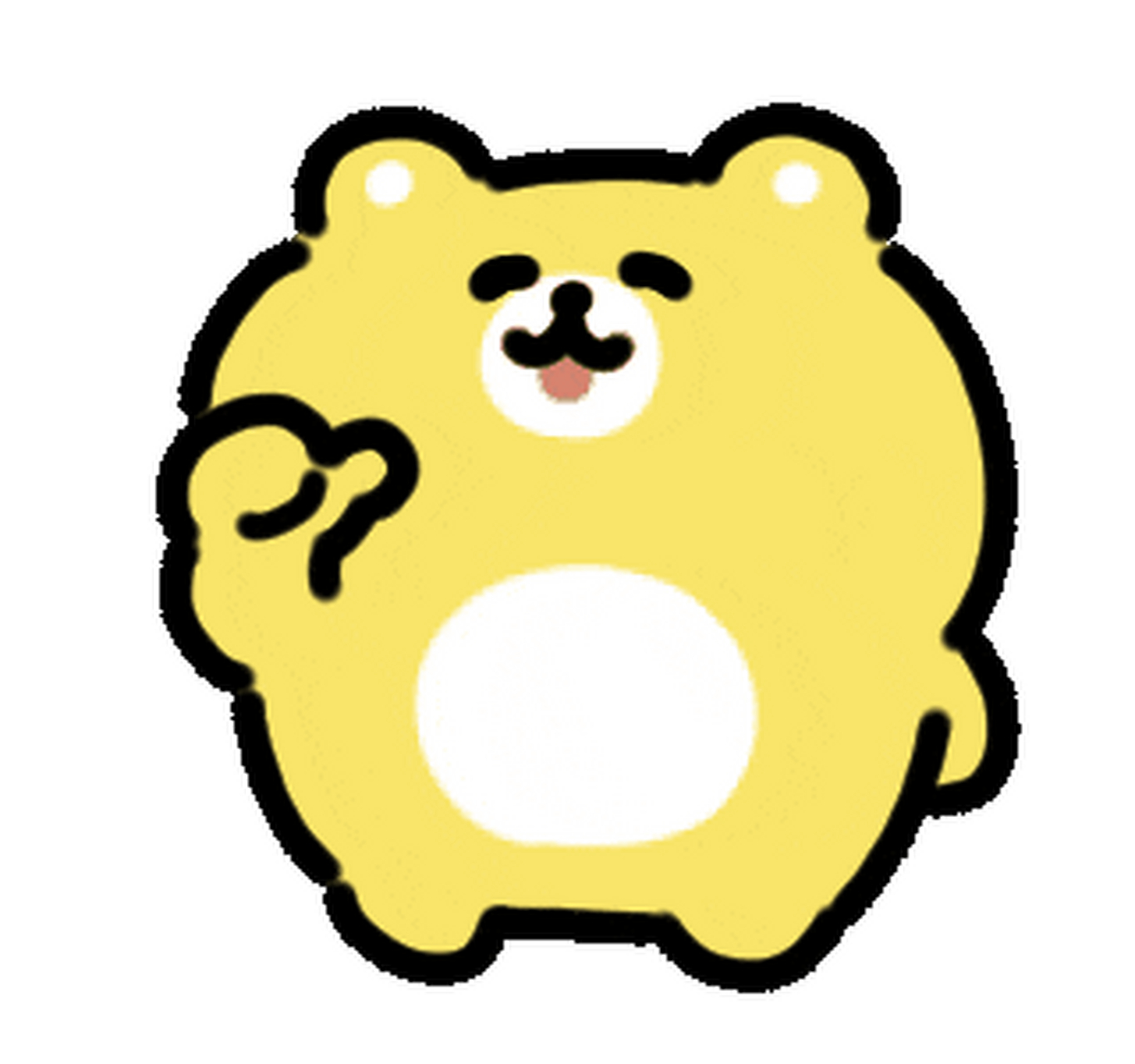 line表情包丨黄色小熊表情包